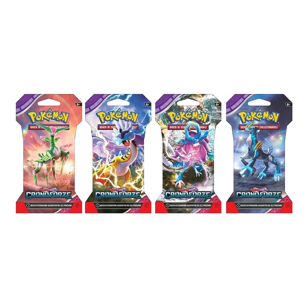 Pokémon - Scarlatto e Violetto - Cronoforze (IT) - 4 Buste Artwork Paper Sleeve completo