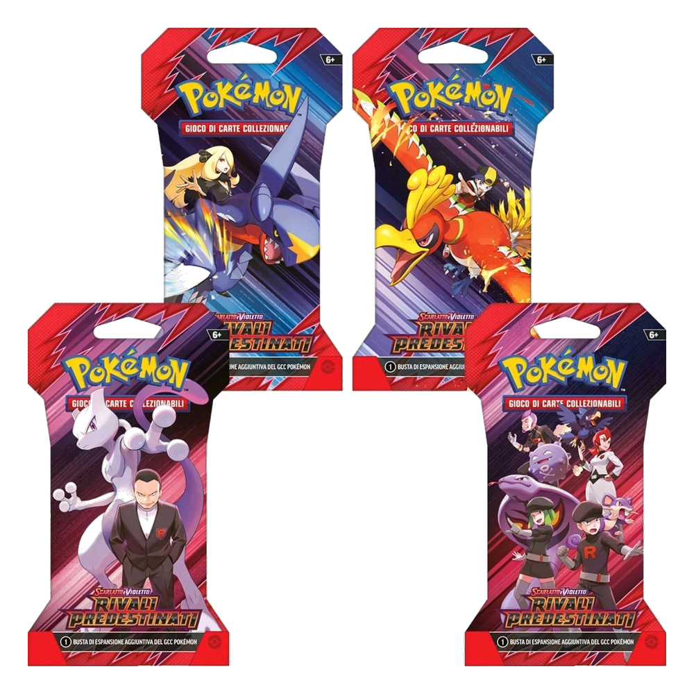 Pokémon - Scarlatto e Violetto - Rivali Predestinati (IT) - 4 Buste Artwork Paper Sleeve completo