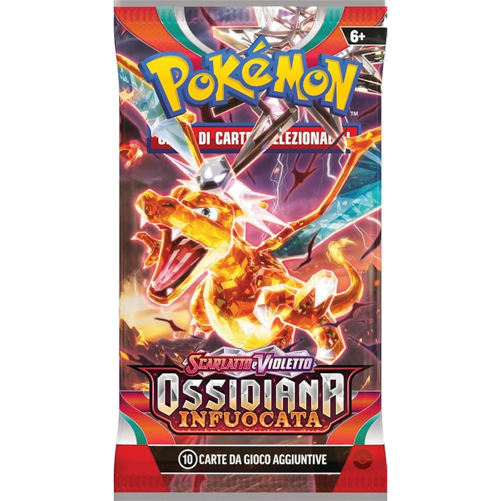 Pokémon - Scarlatto e Violetto - Ossidiana Infuocata (IT) - Busta singola Artwork casuale