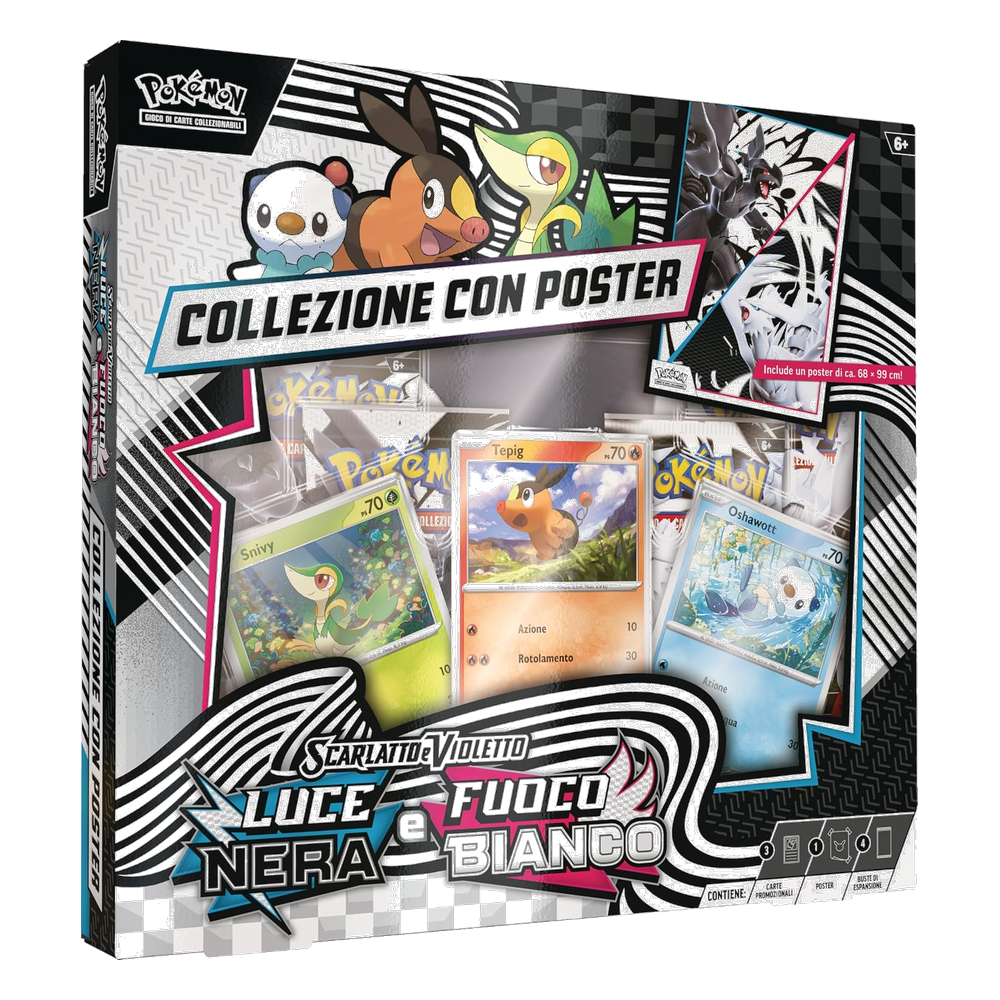 Pokémon: Collezione con Poster - Luce Nera e Fuoco Bianco (IT)