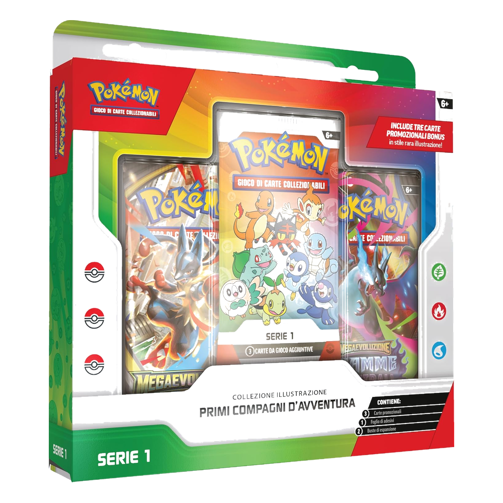 Pokémon - Collezione Illustrazione Primi Compagni d’Avventura Serie 1 (IT)