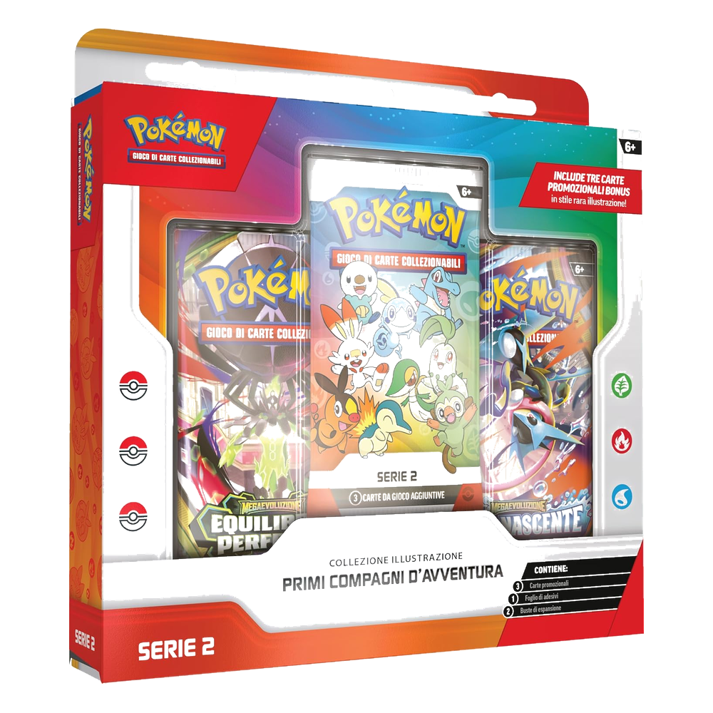 Pokémon - Collezione Illustrazione Primi Compagni d’Avventura Serie 2 (IT)