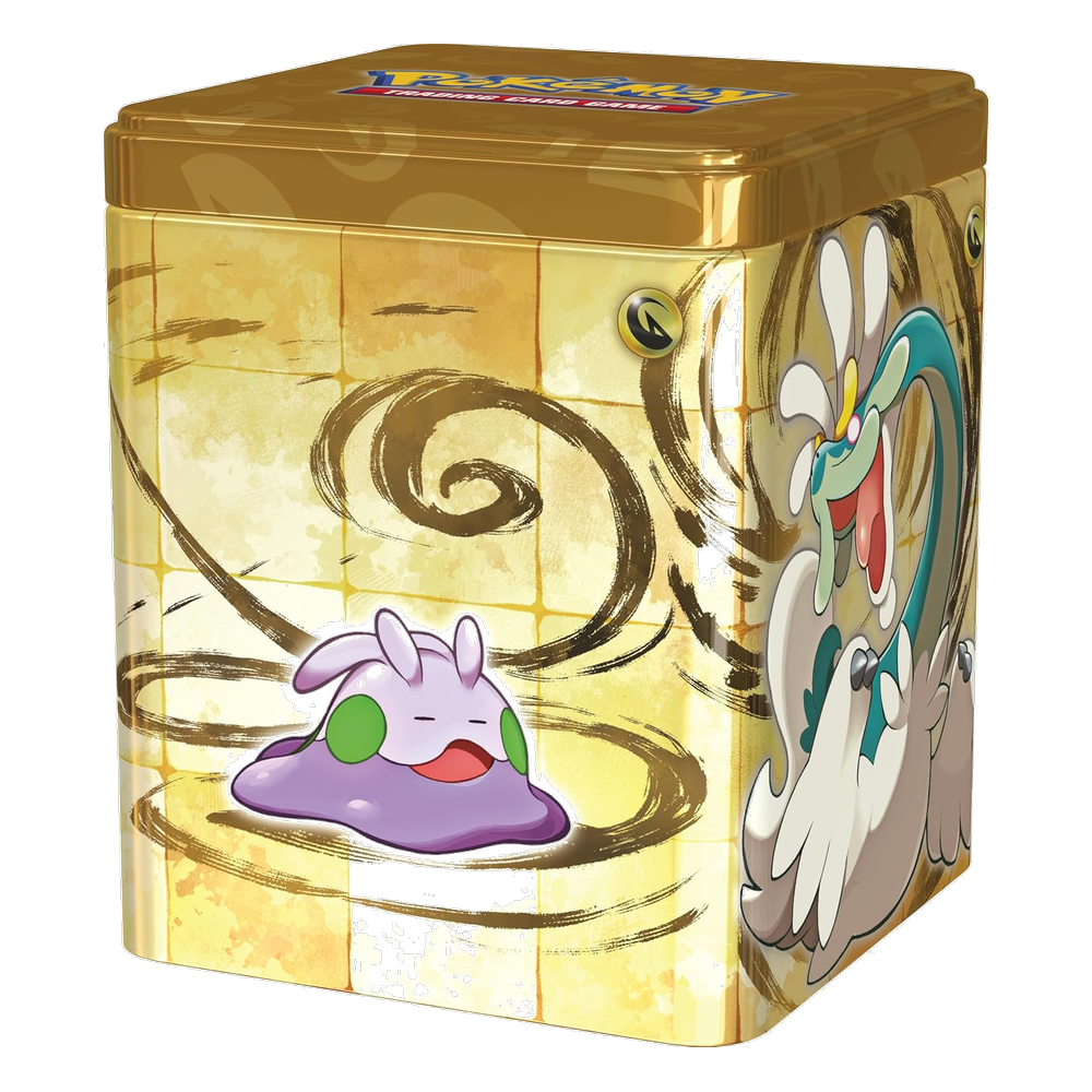 Pokémon: Stacking Tin da Collezione di Tipo Drago: Dragapult, Sliggo, Drampa e Flapple (IT)