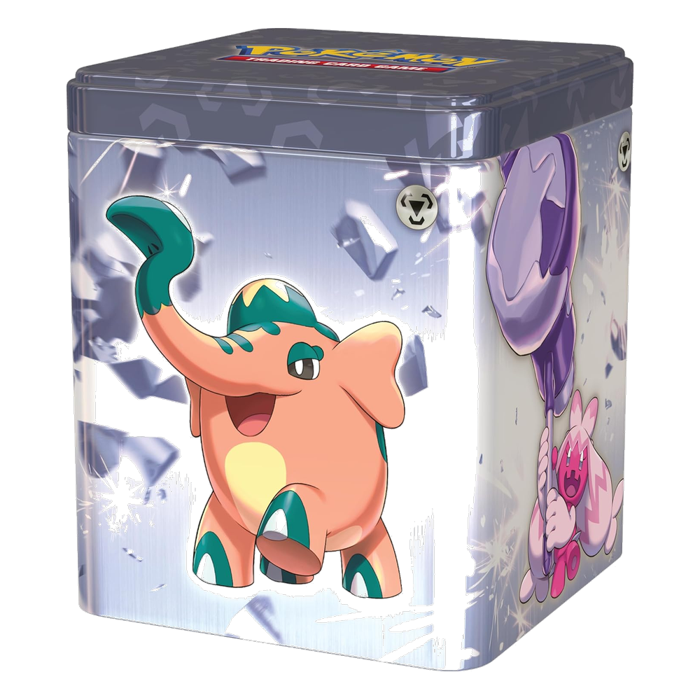 Pokémon: Stacking Tin da Collezione Tipo Acciaio: Scizor, Cufant, Meltan e Tinkaton (IT)