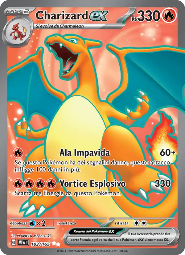 Charizard ex 183/165 151 – Italiano