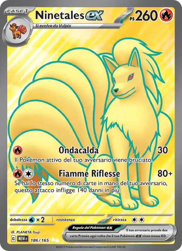 Ninetales ex 186/165 151 – Italiano