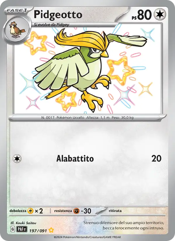 Pidgeotto - S - 197/091 (PAF)
