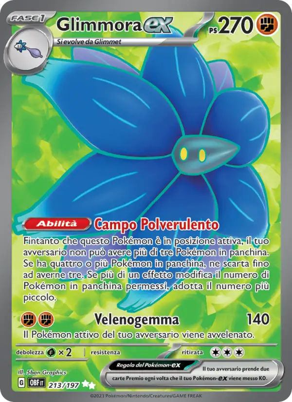 Glimmora ex UR 213/197 Ossidiana Infuocata OBF italiano