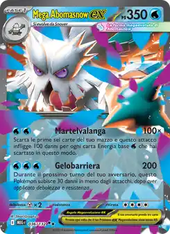 Mega Abomasnow ex - DR - 036/132 Italiano