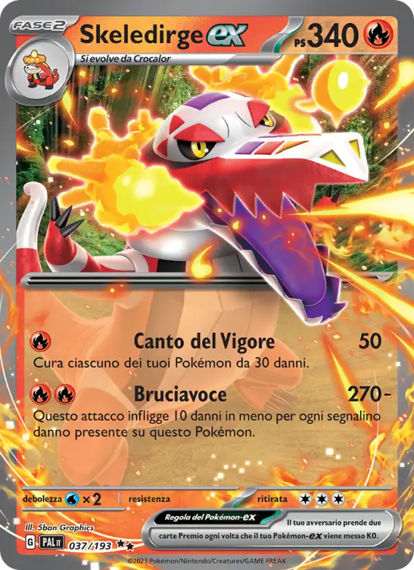 Skeledirge ex 037/193 Evoluzioni a Paldea italiano