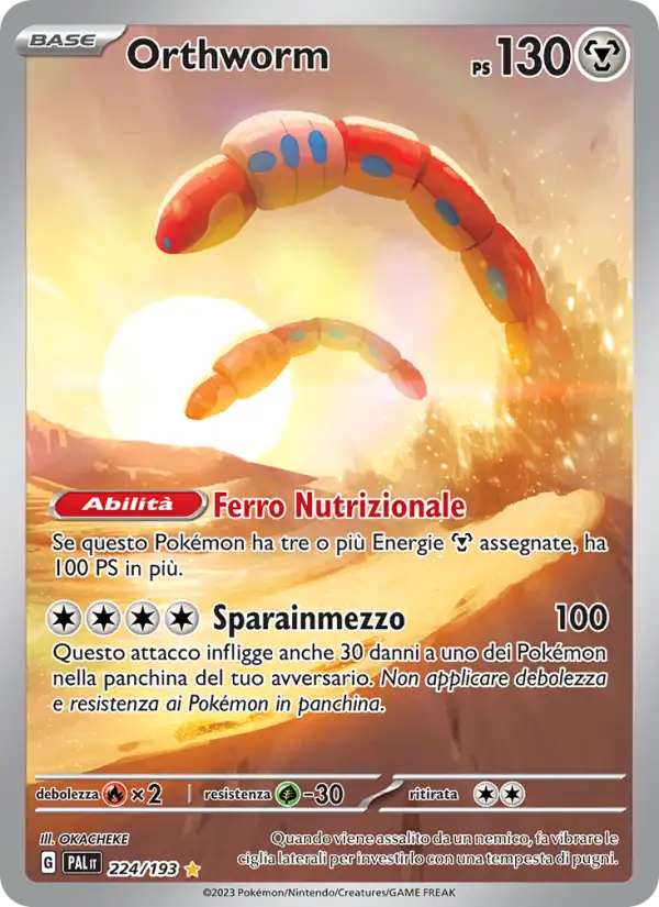Orthworm 224/193 Evoluzioni a Paldea italiano
