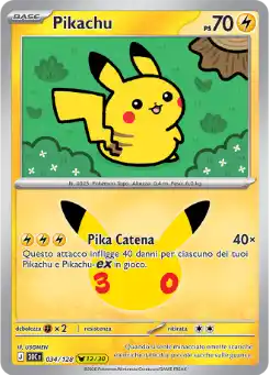 Pikachu - Pikachu Rare - 034/128 Italiano