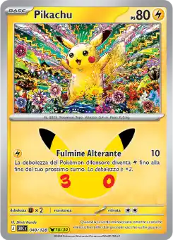 Pikachu - Pikachu Rare - 040/128 Italiano