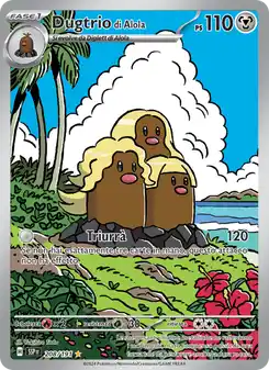Dugtrio di Alola - IR - 208/191 Italiano