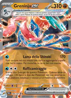 Greninja ex - DR - 106/167 Italiano