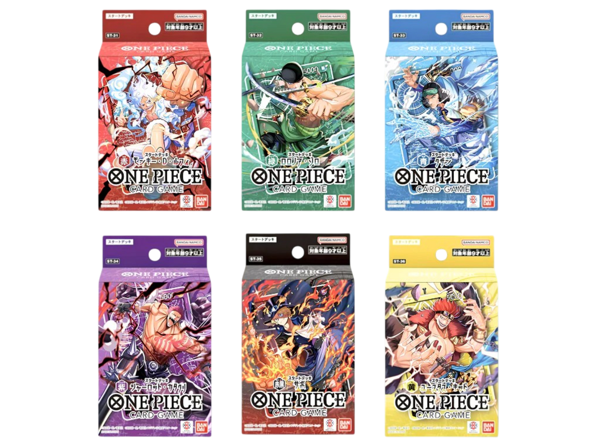 Sezione Giapponese One Piece – Starter Deck Set da ST-31 a ST-36