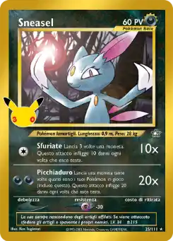 Sneasel - Collezione Classica - 25/111 Italiano