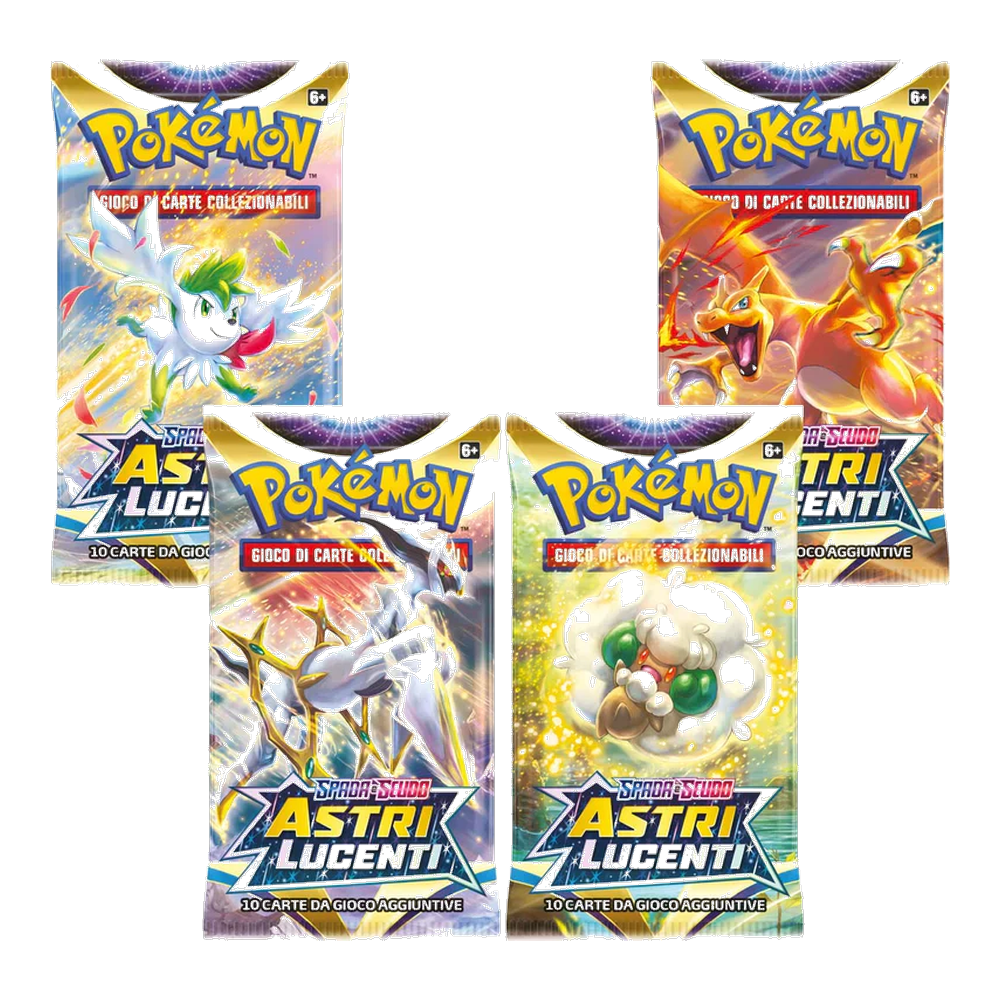 Pokémon - Spada e Scudo - Astri Lucenti (IT) - 4 Buste Artwork completo