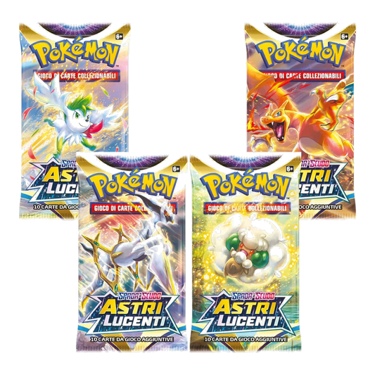 Pokémon - Spada e Scudo - Astri Lucenti (IT) - 4 Buste Artwork completo