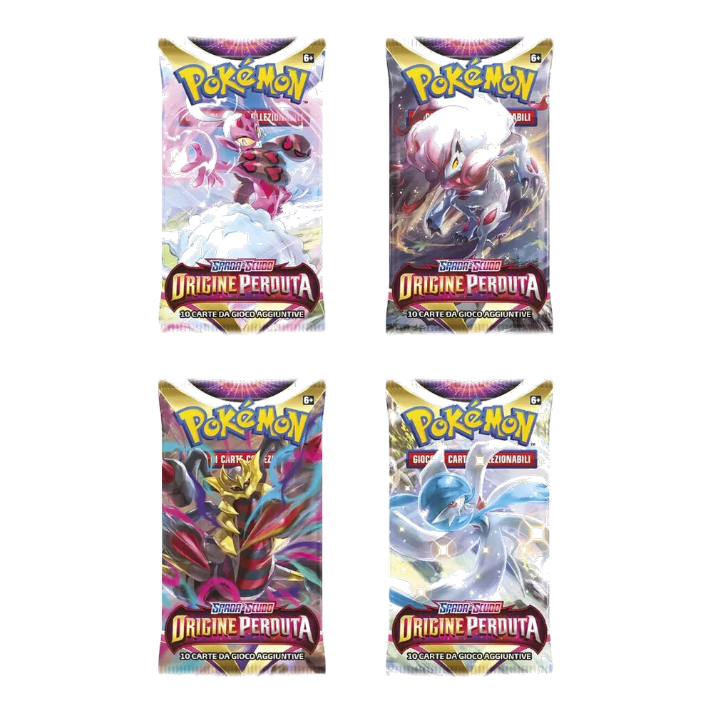 Pokémon - Spada e Scudo - Origine Perduta (IT) - 4 Buste Artwork completo