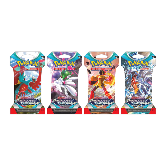 Pokémon - Scarlatto e Violetto - Paradosso Temporale (IT) - 4 Buste Artwork Paper Sleeve completo
