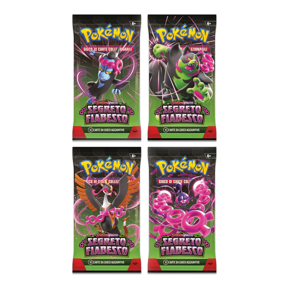 Pokémon - Scarlatto e Violetto - Segreto Fiabesco (IT) - 4 Buste Artwork completo