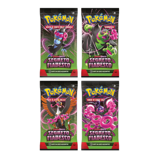 Pokémon - Scarlatto e Violetto - Segreto Fiabesco (IT) - 4 Buste Artwork completo