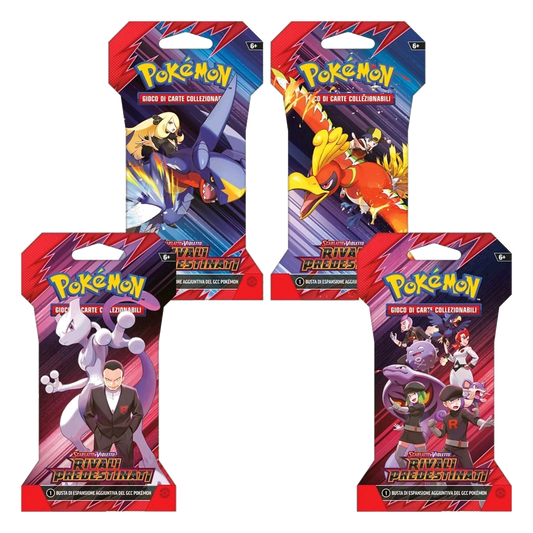 Pokémon - Scarlatto e Violetto - Rivali Predestinati (IT) - 4 Buste Artwork Paper Sleeve completo