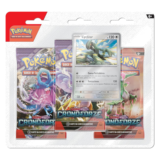 Pokémon: Scarlatto e Violetto - Cronoforze (IT) - Blister 3 Buste + Carta Promo di Cyclizar