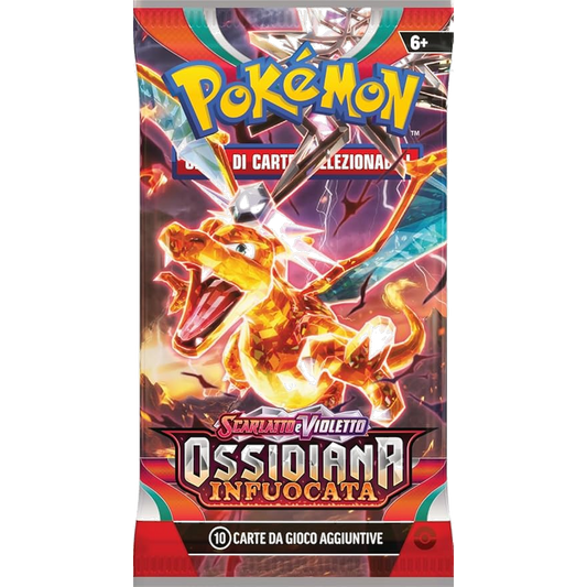 Pokémon - Scarlatto e Violetto - Ossidiana Infuocata (IT) - Busta singola Artwork casuale