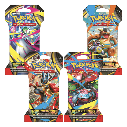 Pokémon - Megaevoluzione (IT) - 4 Buste Artwork Paper Sleeve completo