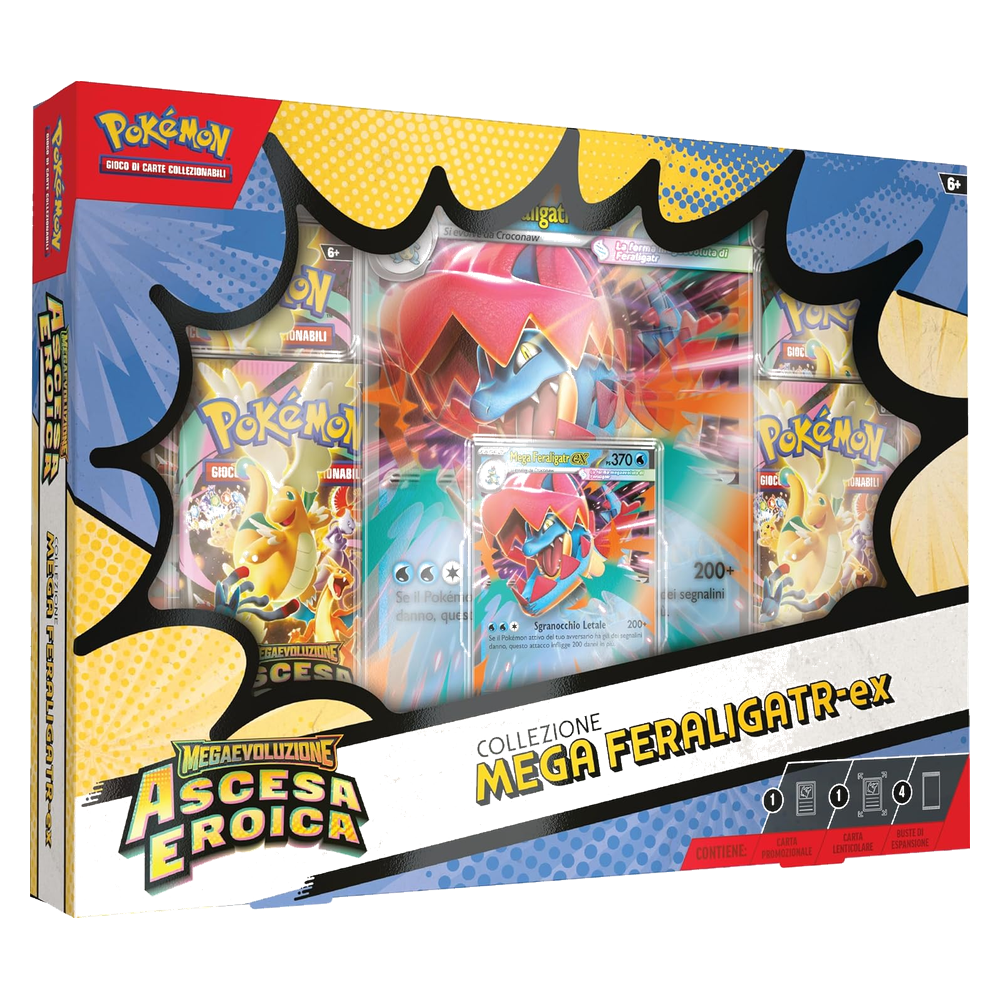 Pokémon - Ascesa Eroica - Collezione Mega Feraligatr-Ex (IT)