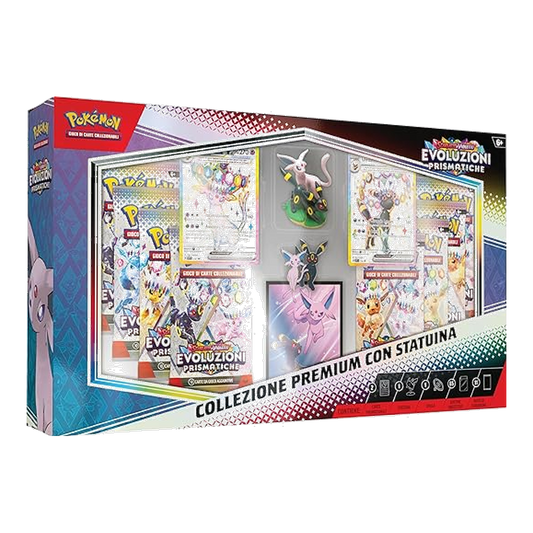 Pokémon: Collezione Premium Evoluzioni Prismatiche con Statuina Espeon e Umbreon (IT)