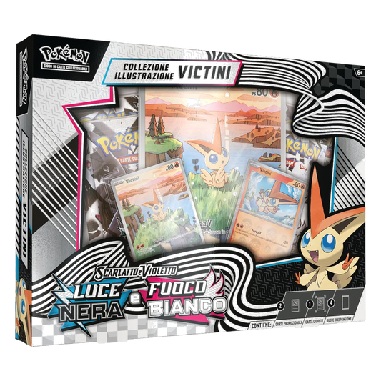 Pokémon: Collezione illustrazione Victini - Luce Nera e Fuoco Bianco (IT)