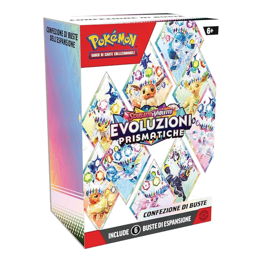 Pokémon: Bundle da 6 buste dell’espansione Scarlatto e Violetto - Evoluzioni Prismatiche (IT)