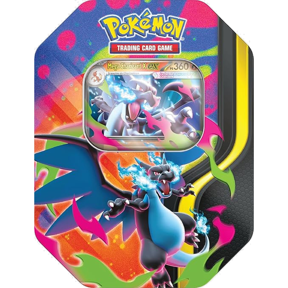 Pokémon: Tin da Collezione Mega Charizard: Mega Charizard X - Ex (IT)