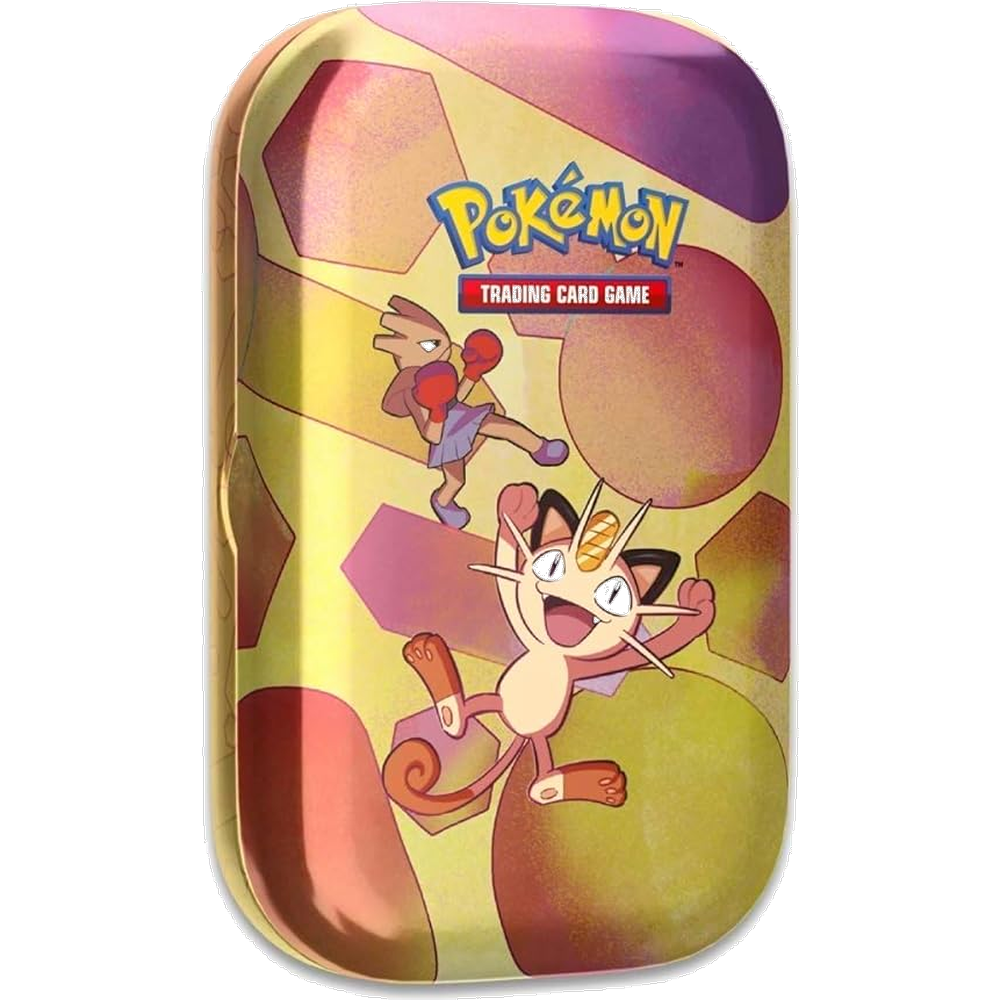 Pokémon: Mini Tin Scarlatto e Violetto - 151 - Artwork Meowth e Hitmonchan (IT)