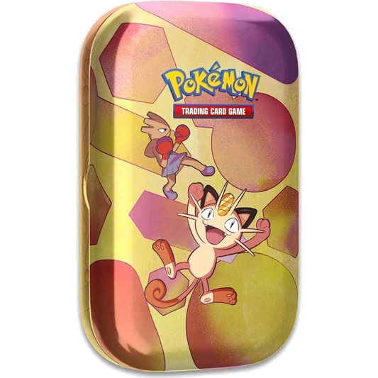 Pokémon: Mini Tin Scarlatto e Violetto - 151 - Artwork Meowth e Hitmonchan (IT)