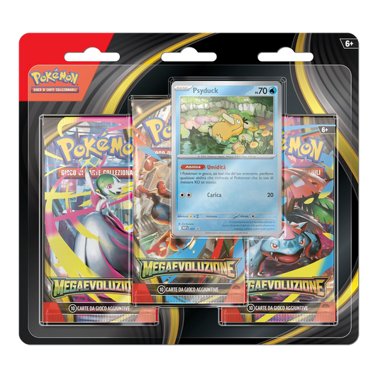 Pokémon: Megaevoluzione (IT) - Blister 3 Buste + Carta Promo di Psyduck
