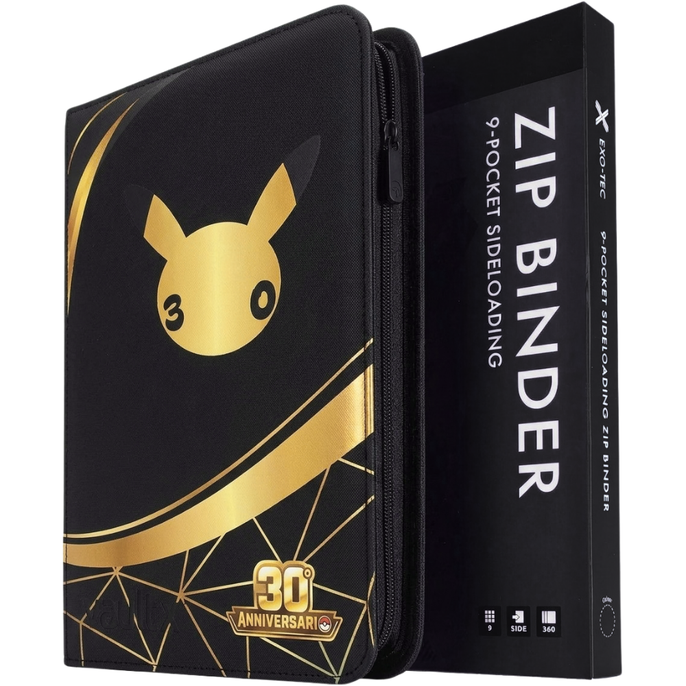 RareDex Binder 30° Anniversario by Nico TCG - 9 Tasche | 360 Carte con Zip