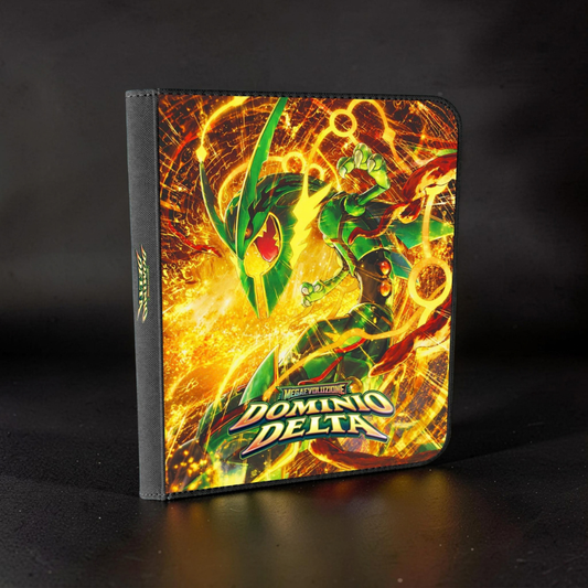RareDex Binder Megaevoluzione Dominio Delta by Nico TCG - 9 Tasche | 360 Carte con Zip