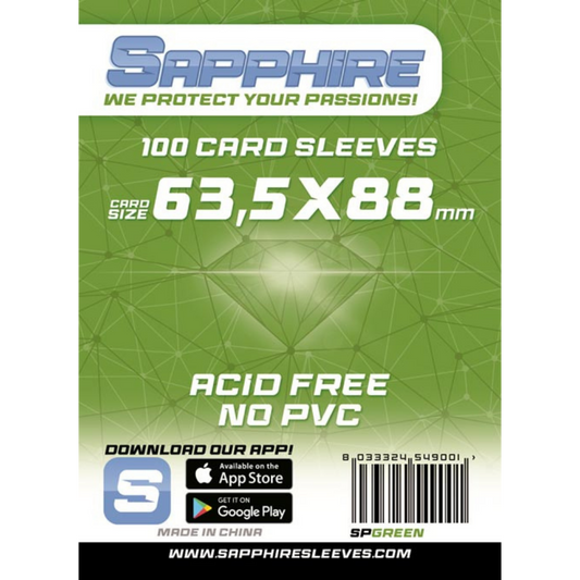 SAPPHIRE - Sleeves (Bustine Protettive) 63.5x88mm Standard 100pz