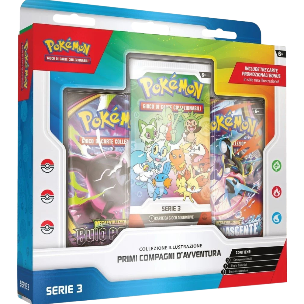Pokémon - Collezione Illustrazione Primi Compagni d’Avventura Serie 3 (IT)