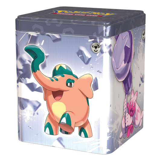Pokémon: Stacking Tin da Collezione Tipo Acciaio: Scizor, Cufant, Meltan e Tinkaton (IT)