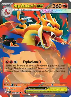 Mega Charizard Y ex - DR - 022/217 Italiano