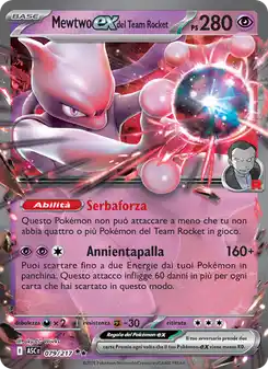 Mewtwo ex del Team Rocket - DR - 079/217 Italiano
