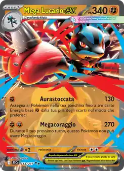 Mega Lucario ex - DR - 113/217 Italiano