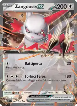 Zangoose ex - DR - 167/217 Italiano