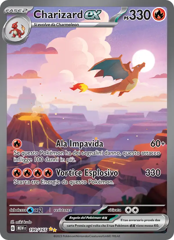 Charizard ex 199/165 151 – Italiano