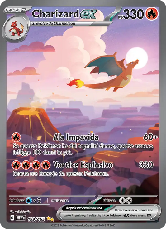 Charizard ex 199/165 151 – Italiano
